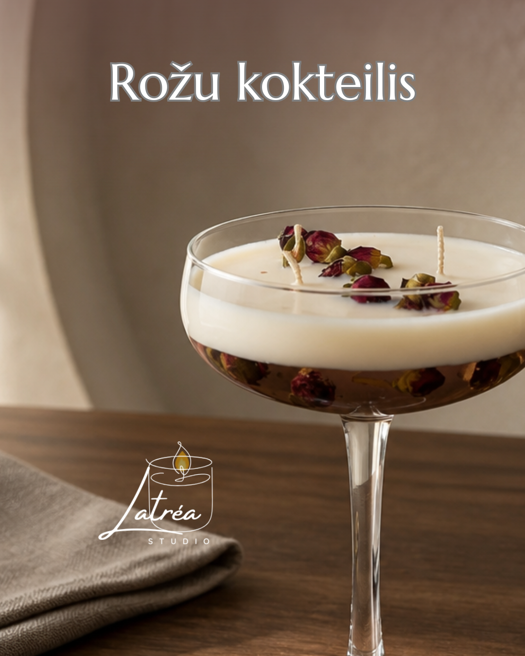 Rožu Kokteilis — mežrožu aromāta kokteiļsvece