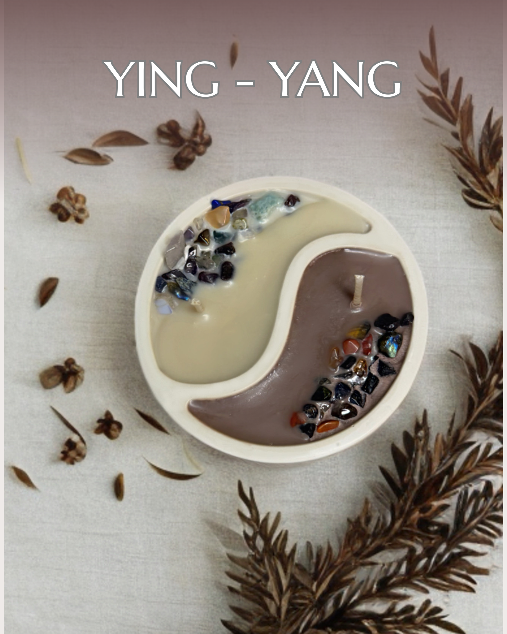 "YING-YANG" harmonizējošā sojas vaska svece