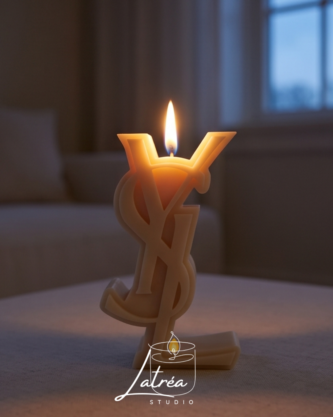 "YSL" zīmola iedvesmota eko vaska svece