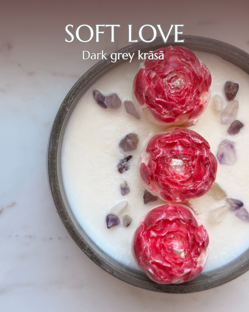 "SOFT LOVE" romantiskā sojas vaska svece