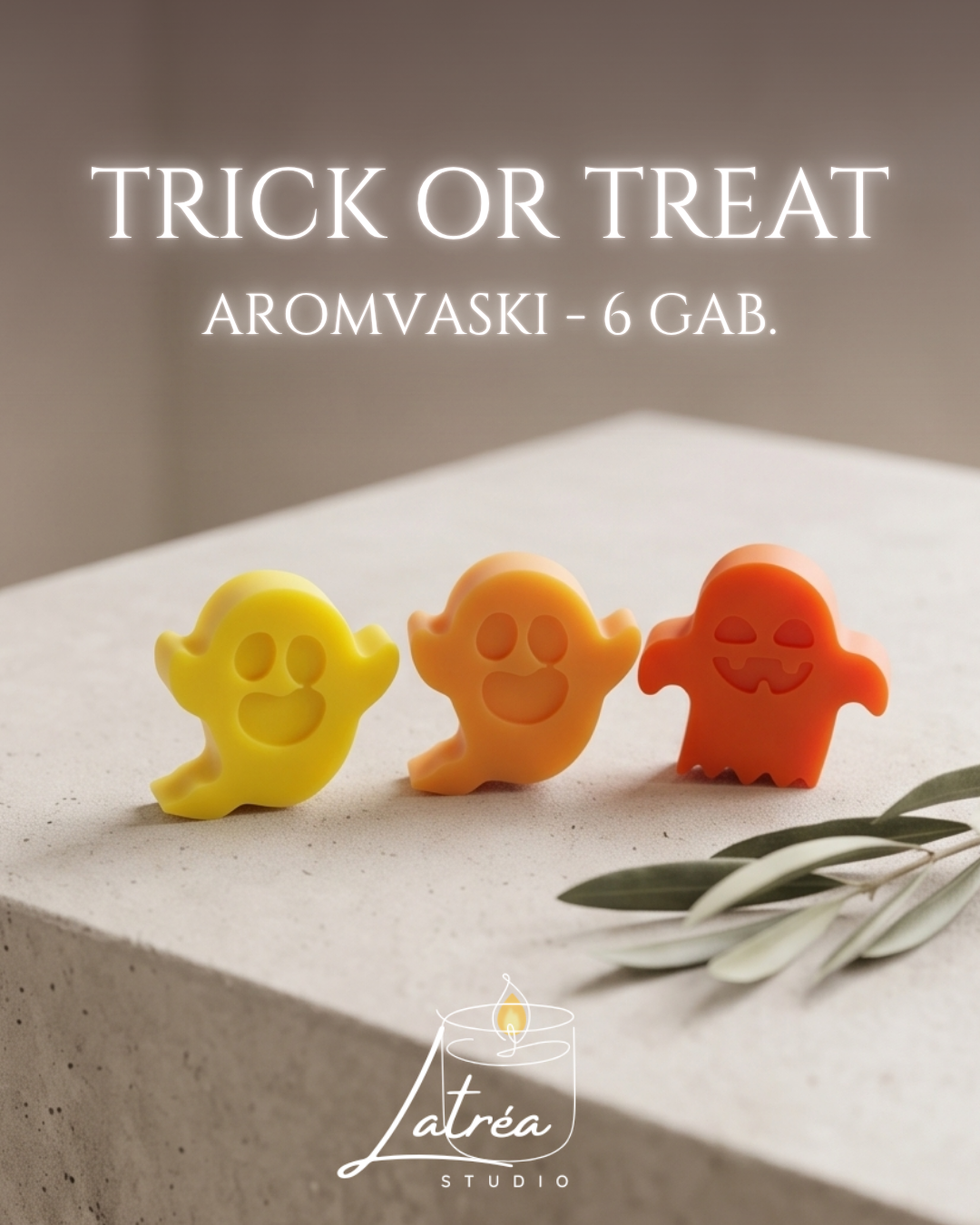 TRICK OR TREAT - spoku formas aromātiskie vaski