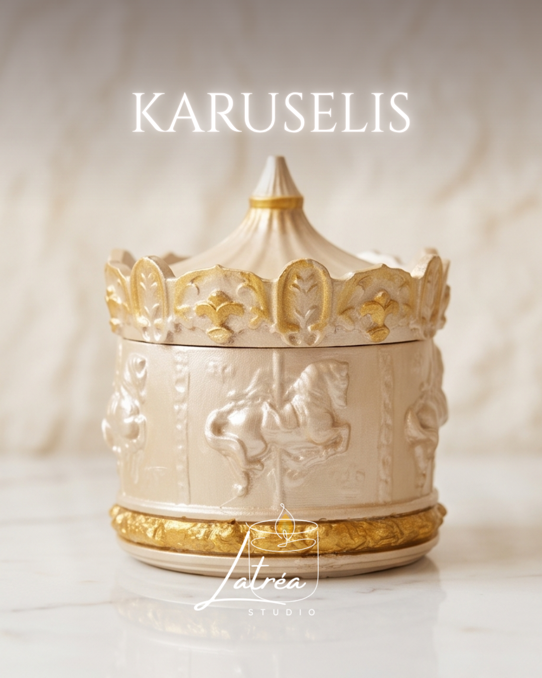 Karuselis  - olīvu vaska svece