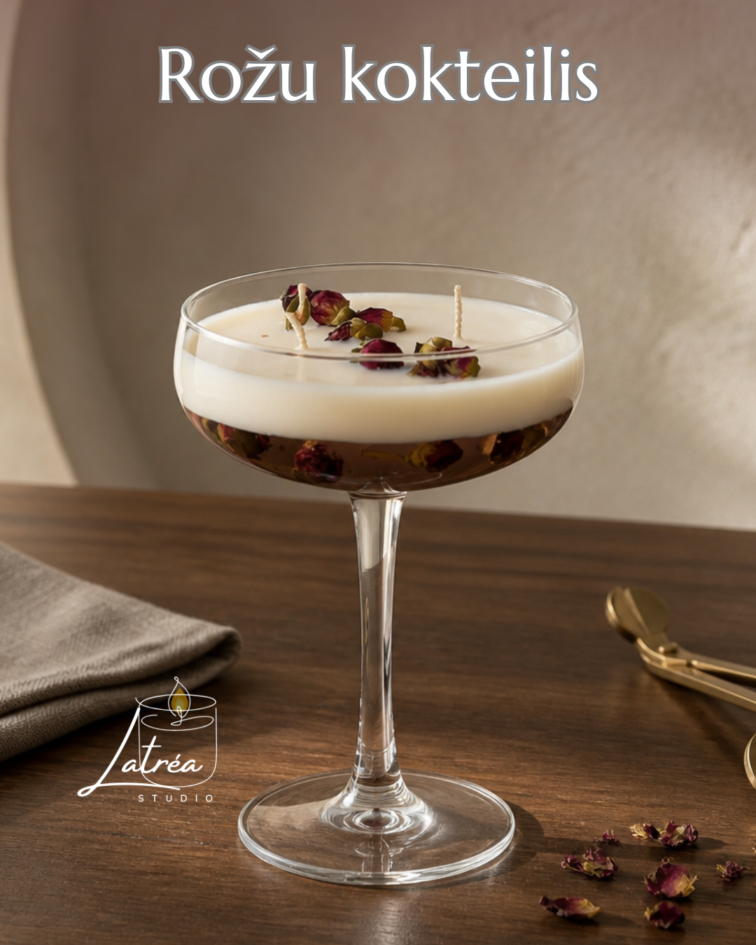 Rožu Kokteilis — mežrožu aromāta kokteiļsvece