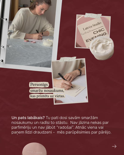 SCENT ATELIER: sauso smaržu meistarklase ✨